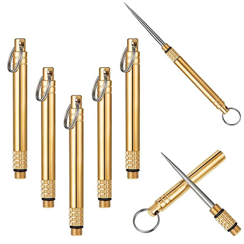 Dental Floss Picks - Titanium Outdoor Portable Multifunctional Toothpick Bottle