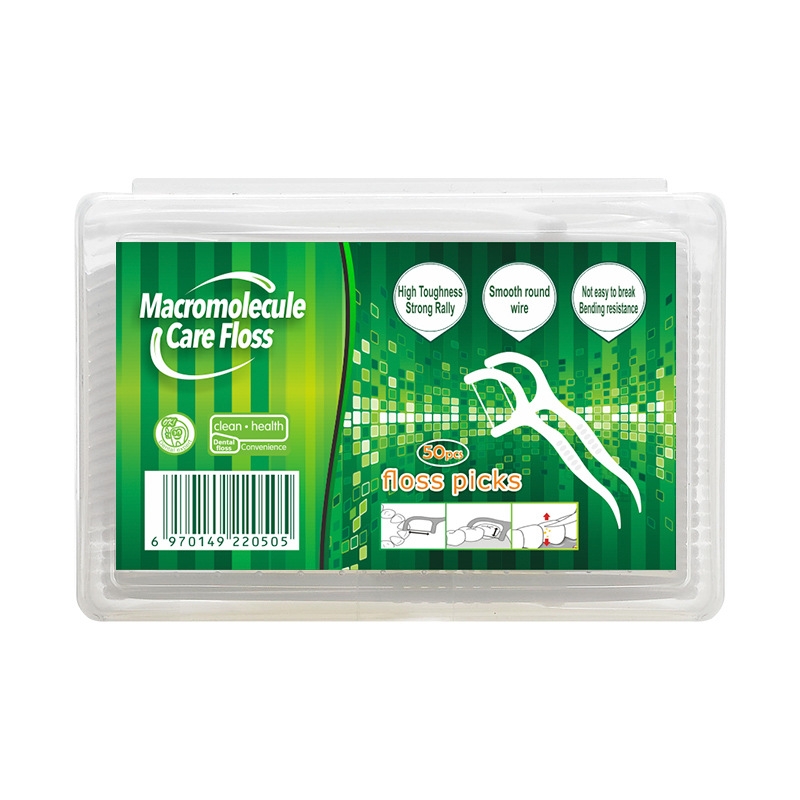 Dental Floss Picks - 50pcs Dental Floss Flosser Picks Teeth