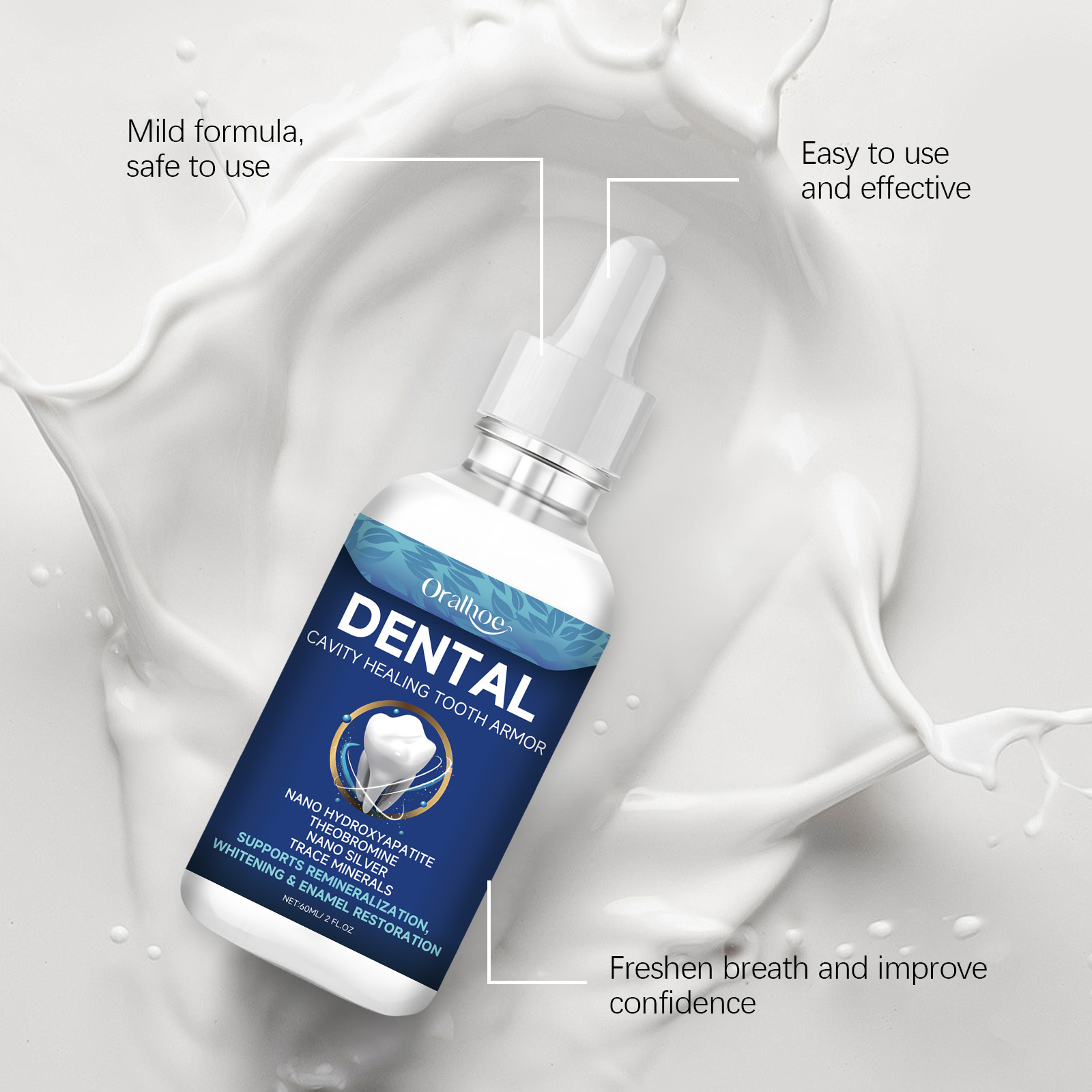 Oralhoe Teeth Brighten Serum L - đánh giá và giá Teeth Whitening Naturally