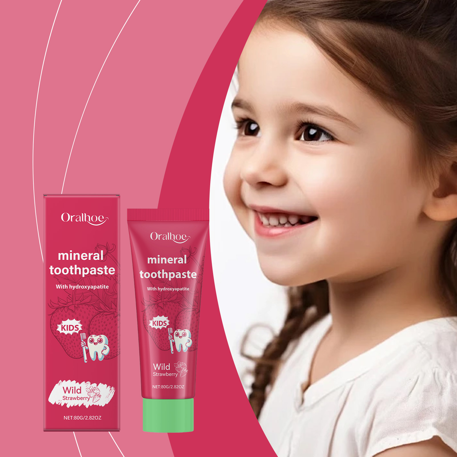 Oralhoe Kids Toothpaste Clean  - đánh giá và giá Teeth Whitening Naturally