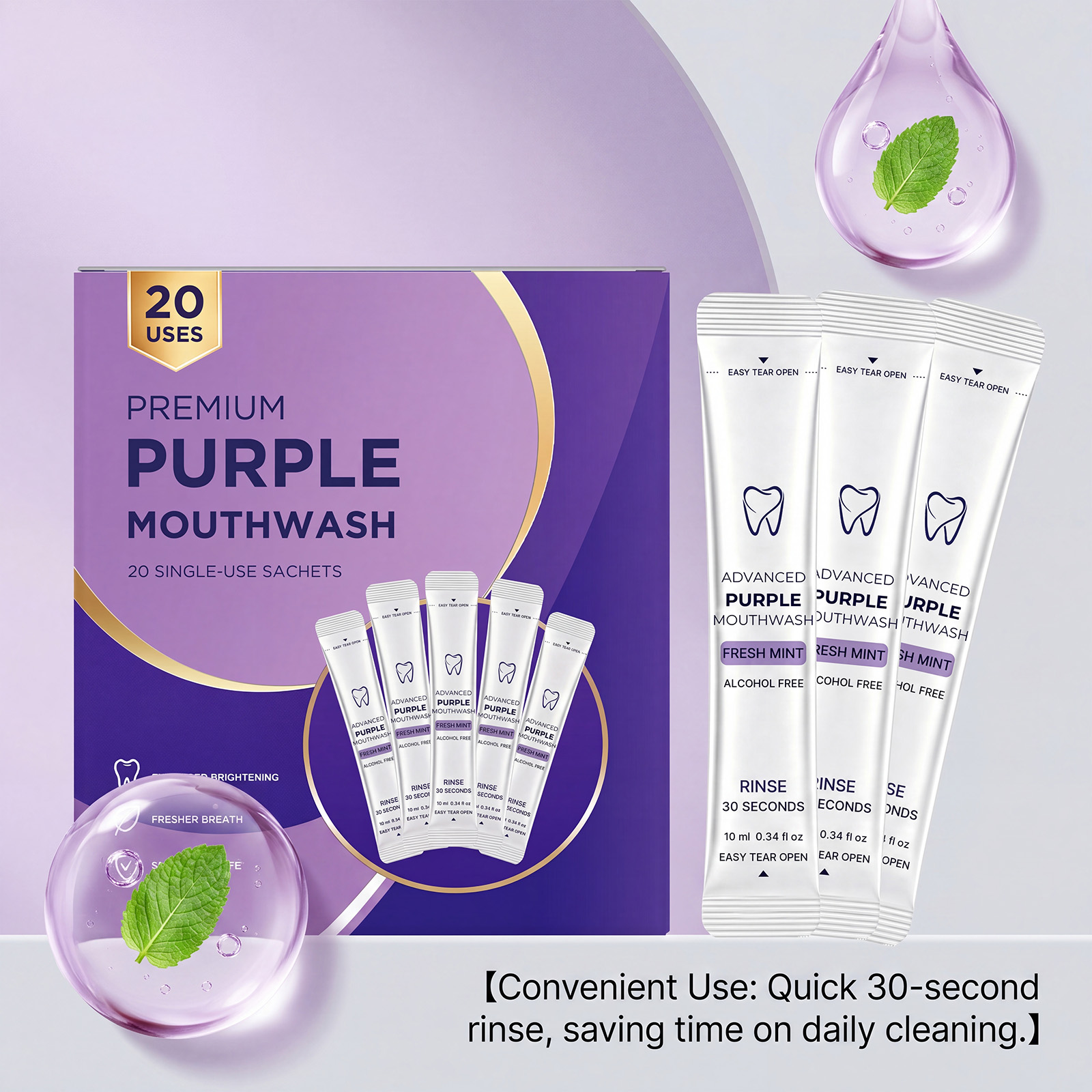 20/40 Pack Purple Mouthwash Fo - đánh giá và giá Teeth Whitening Naturally