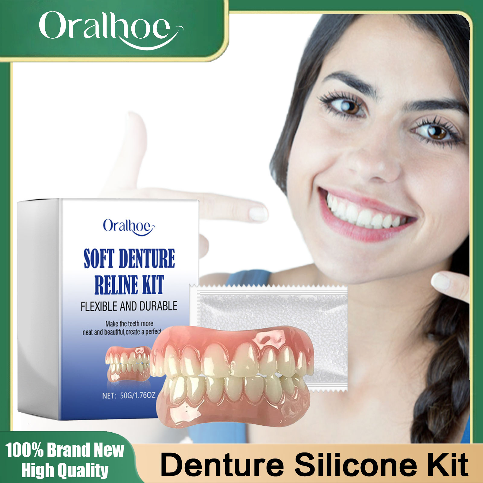 Soft Denture Reline Kit Perfec - đánh giá và giá Teeth Whitening With Braces
