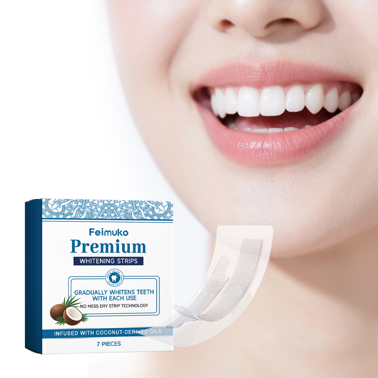 Feimuko Coconut Oil Teeth Whit - đánh giá và giá Teeth Whitening With Coconut Oil