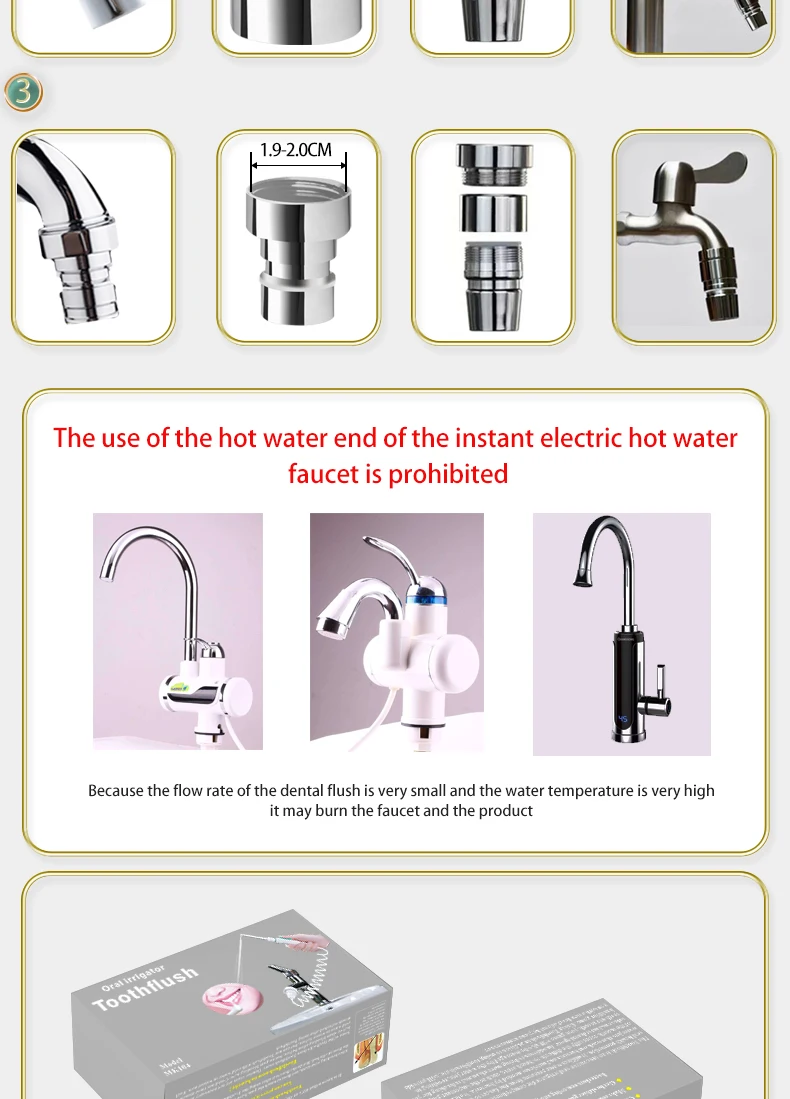 Water Dental Flosser Faucet Or - đánh giá và giá Dental Floss Picks