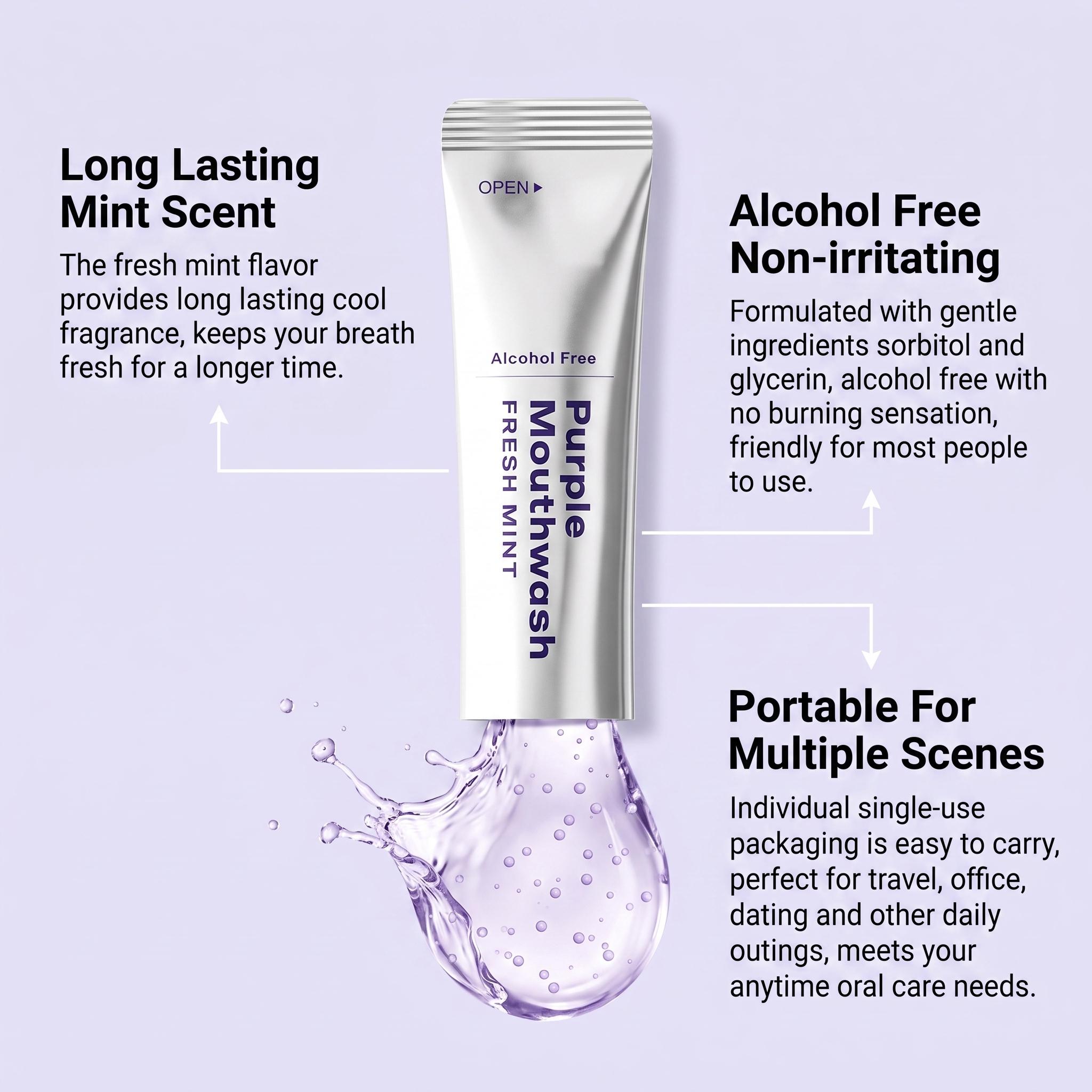 20Pack Purple Mouthwash For Te - đánh giá và giá Teeth Whitening Xylitol