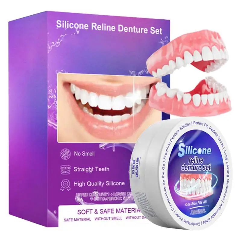 Silicone Denture Set Fit Tempo - đánh giá và giá Teeth Whitening With Braces