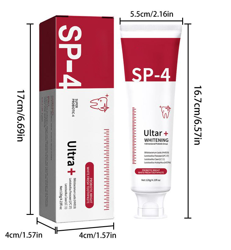 SP-10 and SP-4 Probiotic White - đánh giá và giá Teeth Whitening Xylitol