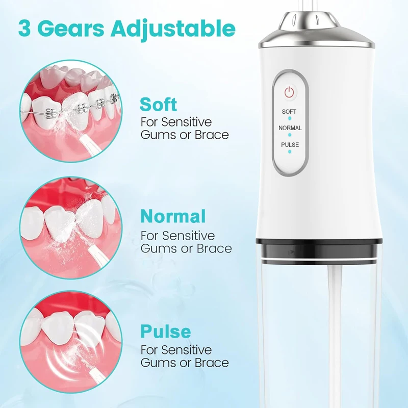 Portable Dental Water Flosser  - đánh giá và giá Dental Floss Picks