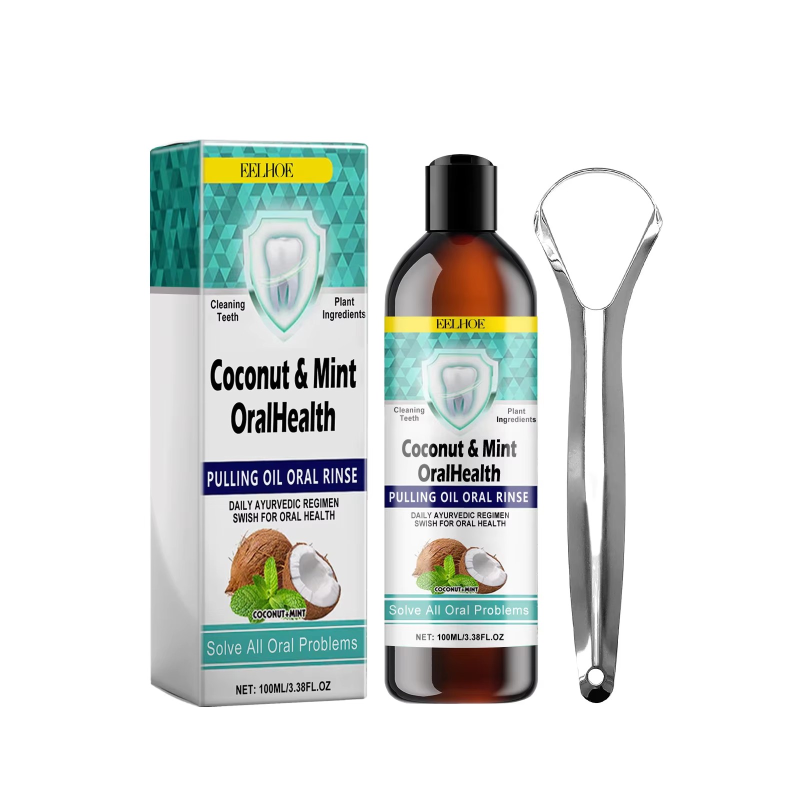 EELHOE Mint Coconut Oil Pullin - đánh giá và giá Teeth Whitening With Coconut Oil