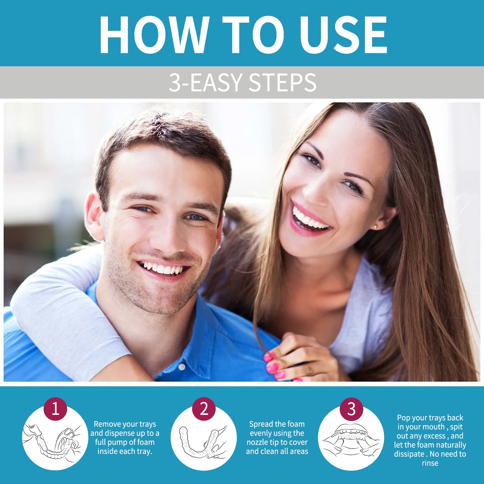 Aligner Denture Cleaner Foam D - đánh giá và giá Teeth Whitening Naturally