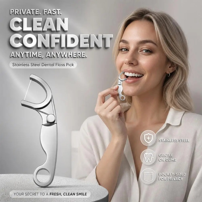 Stainless Steel Reusable Tooth - đánh giá và giá Dental Floss Picks
