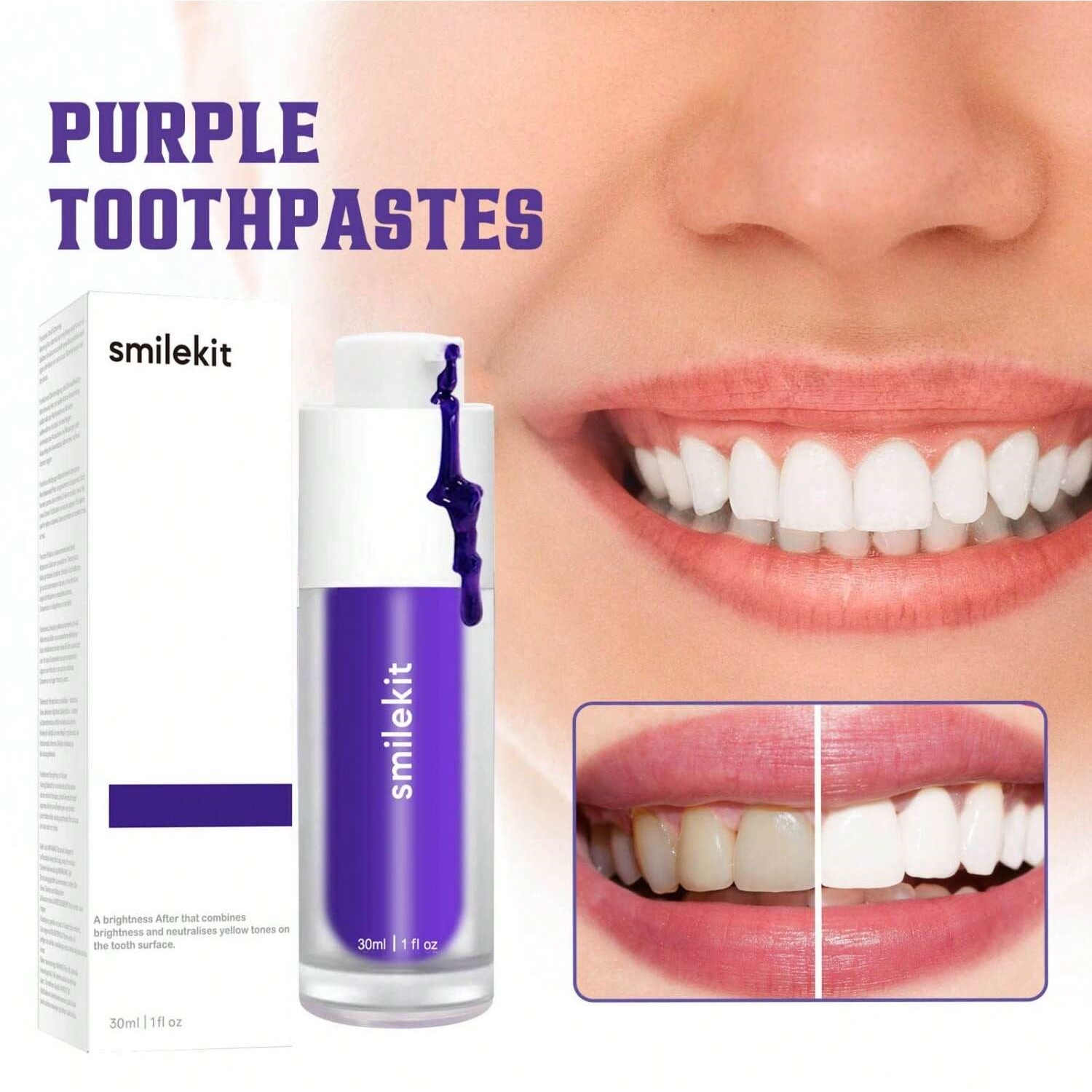 Effective Purple Corrector Ser - đánh giá và giá Teeth Whitening Xylitol