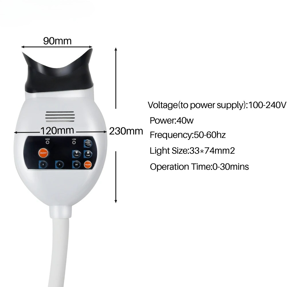 Adjustable 3 Colors LED Teeth  - đánh giá và giá Teeth Whitening Accelerator