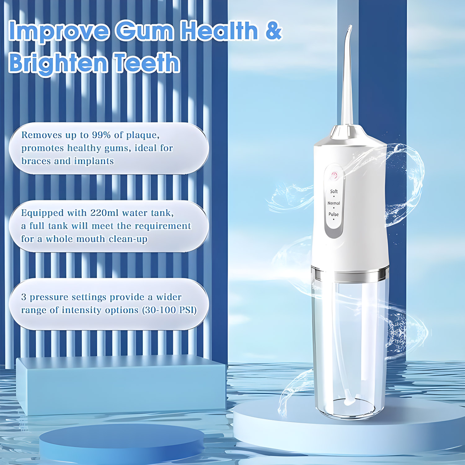 Portable Oral Irrigator USB Re - đánh giá và giá Water Flosser Cordless