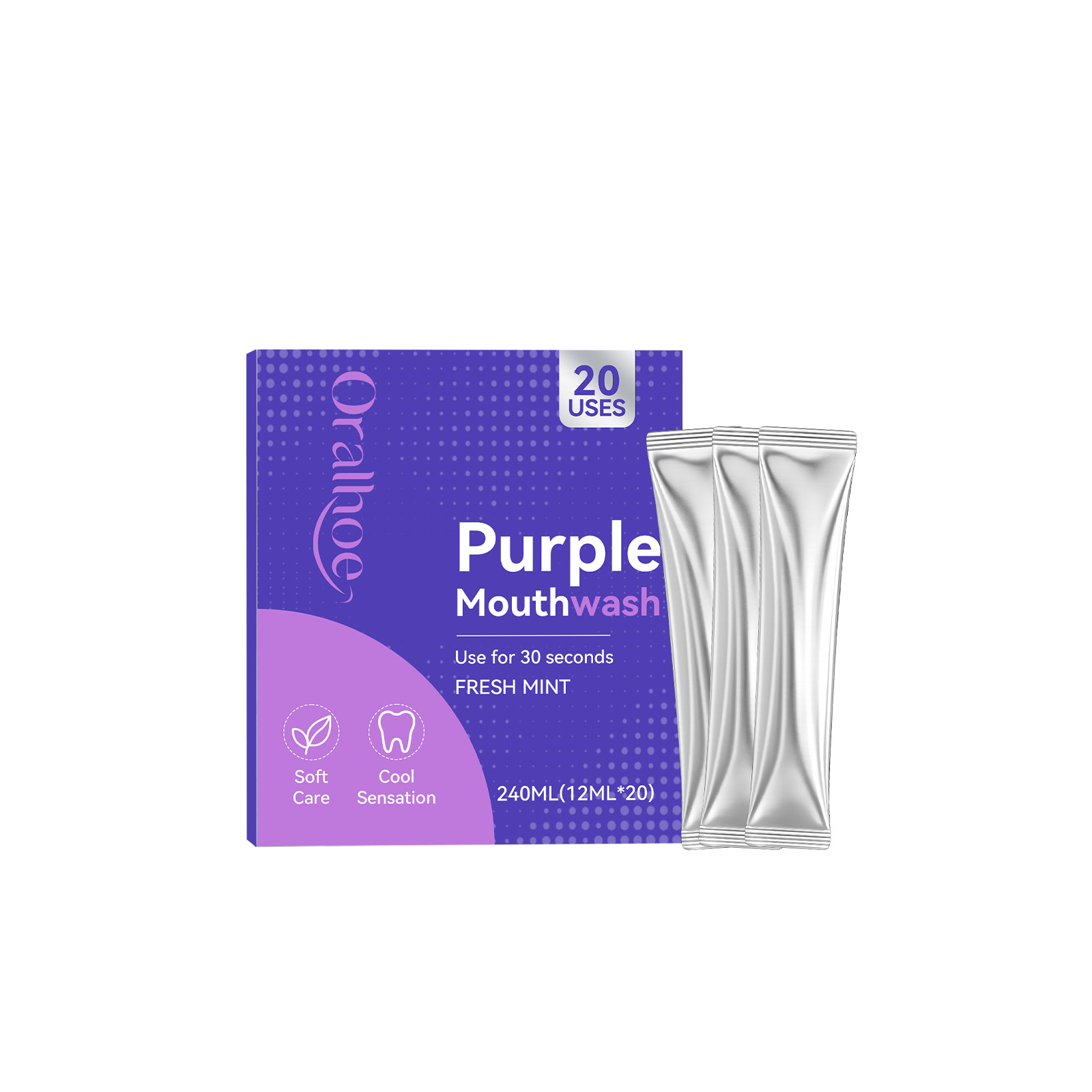 Individual Pack Purple Mouthwa - đánh giá và giá Teeth Whitening Xylitol