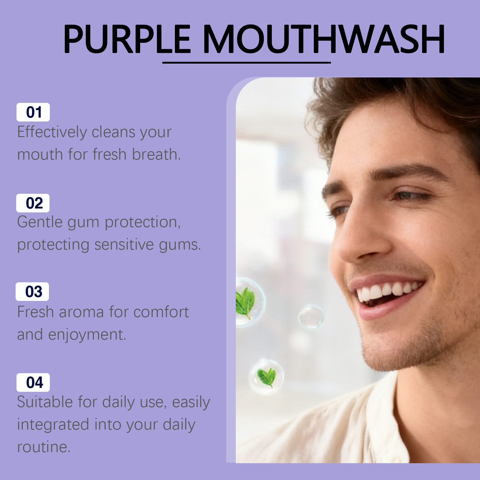 Individual Pack Purple Mouthwa - đánh giá và giá Teeth Whitening Xylitol